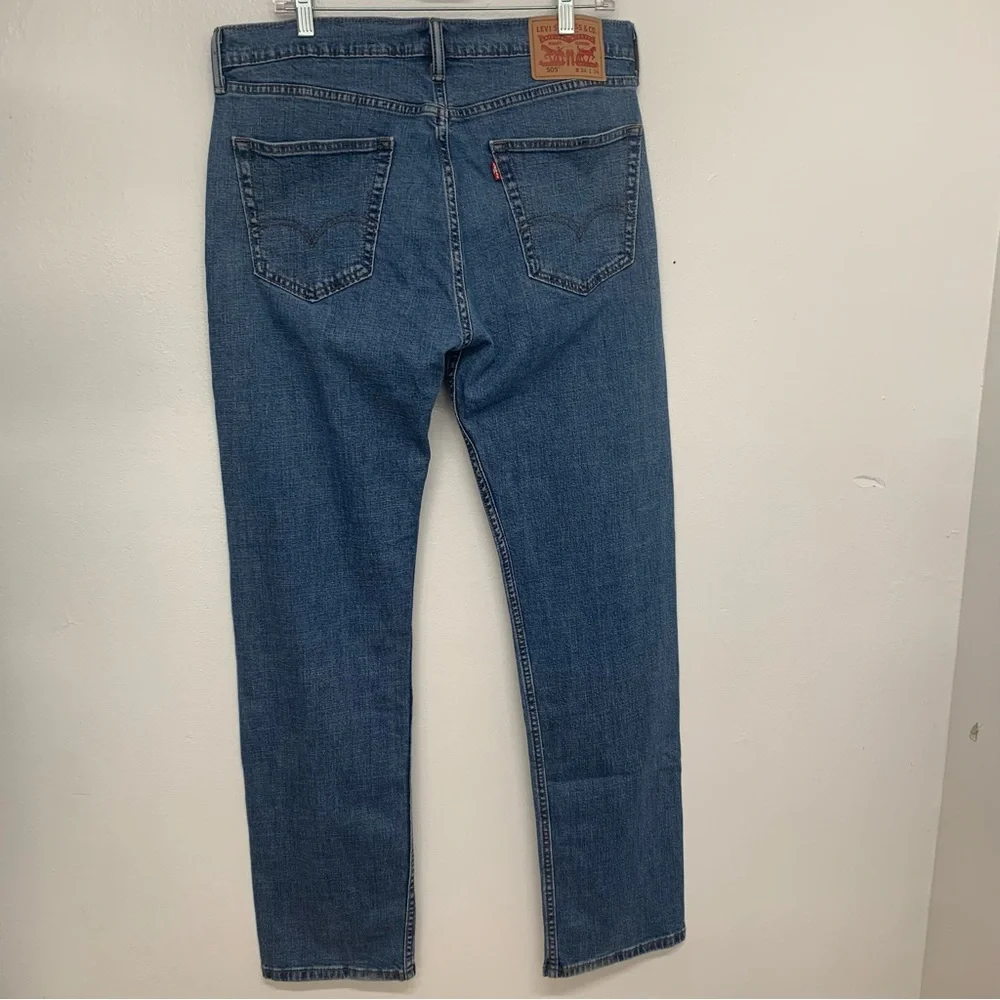Levis‎ 505 Jeans Men 34 Blue Straight Casual Work Western Classic  Inseam 32